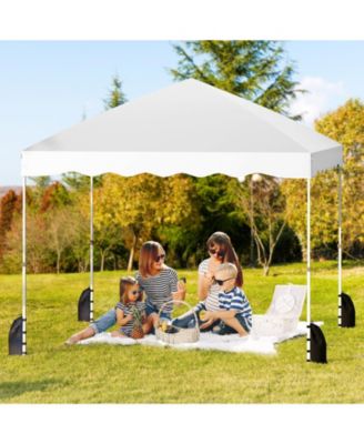 Foldable 10 x 10 ft Pop Up Canopy Tent with Wheeled Carry Bag