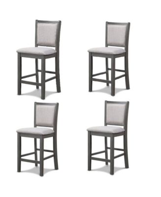 Amy Wood Counter Chair (Set of 4)