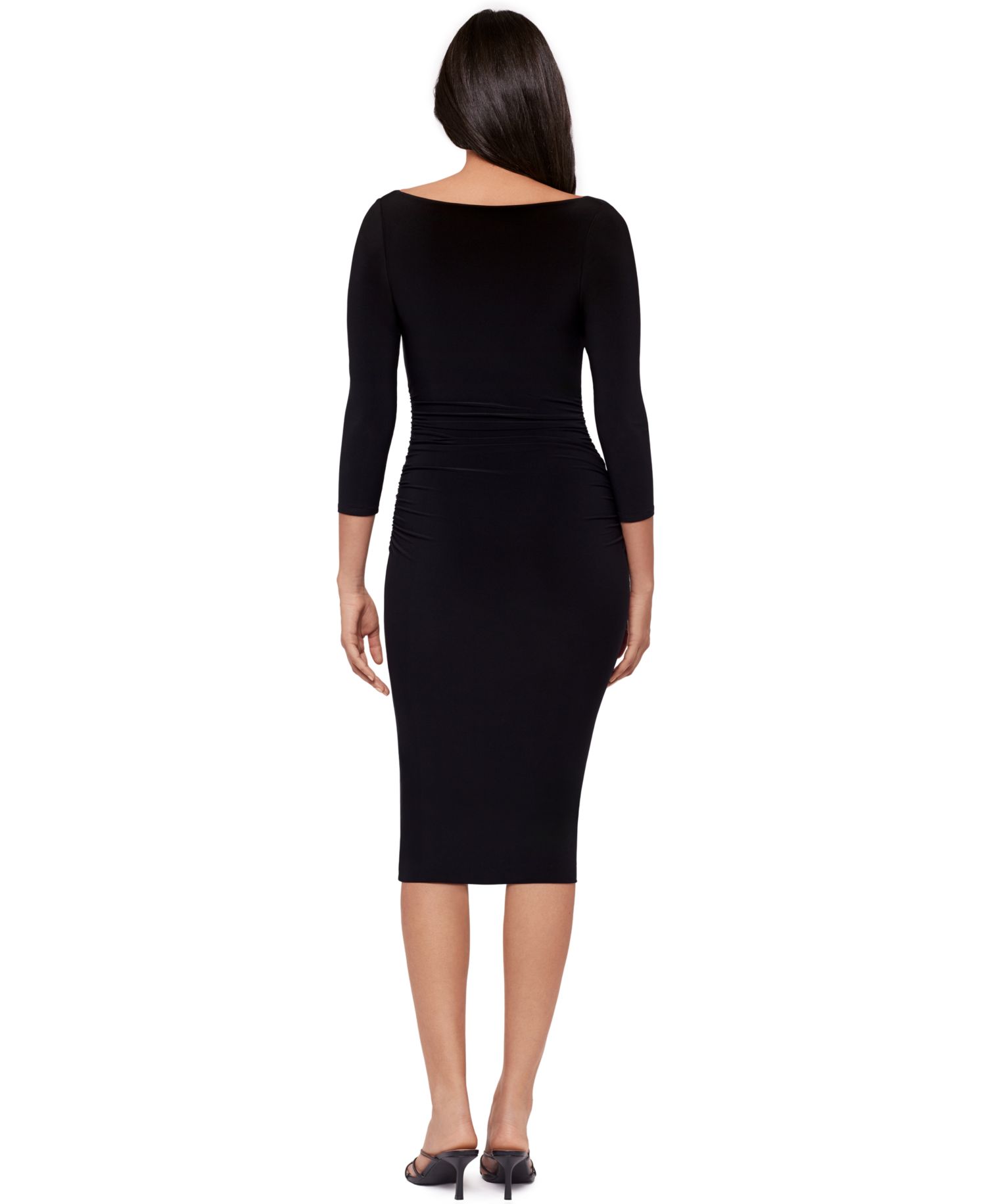 Women's Solid Rory Boat Neck Shaping Dress