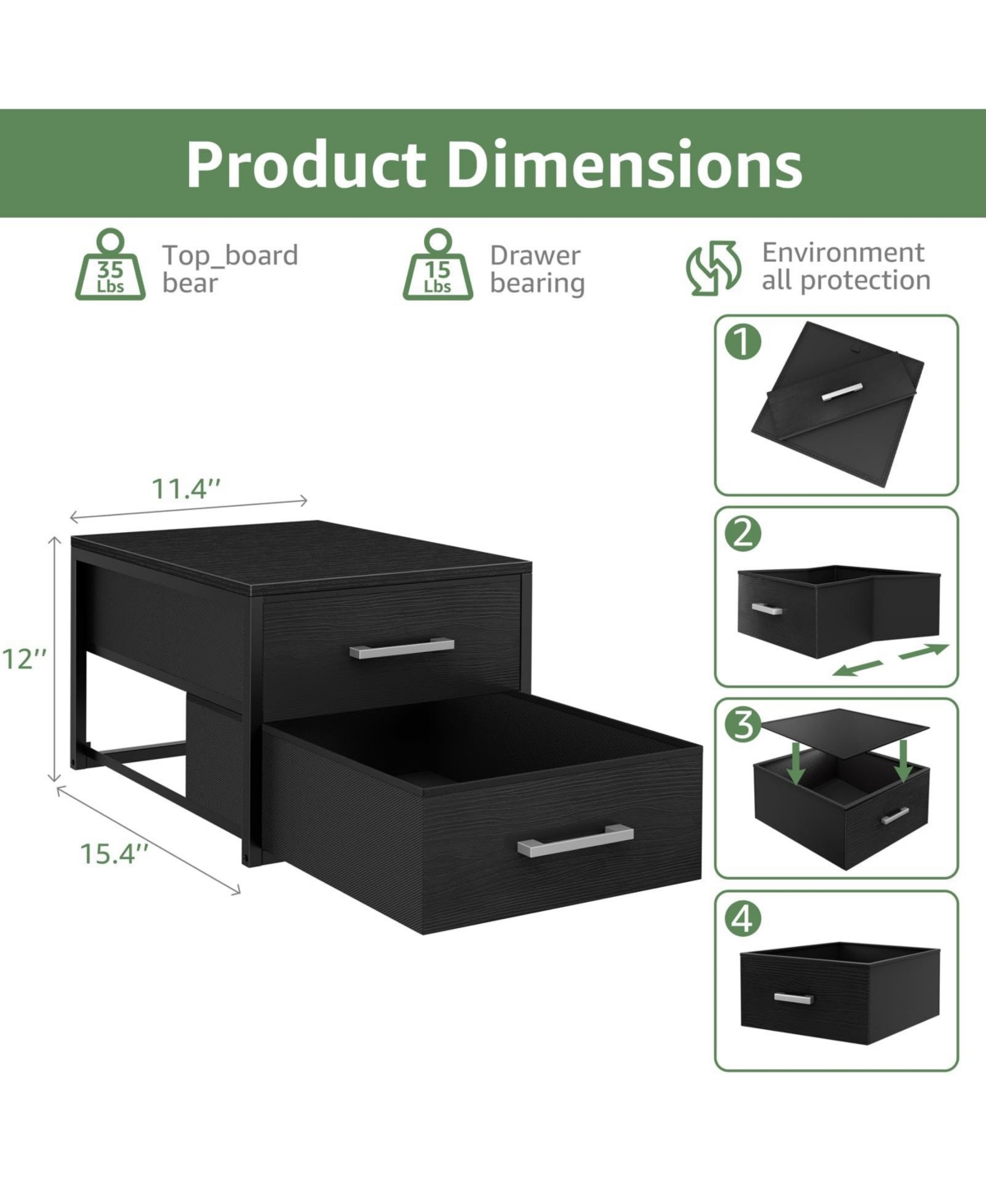 Yigii Stackable Storage Drawers Closet Organizers Fabric 2 Drawer Dresser Bedroom Packs Modern