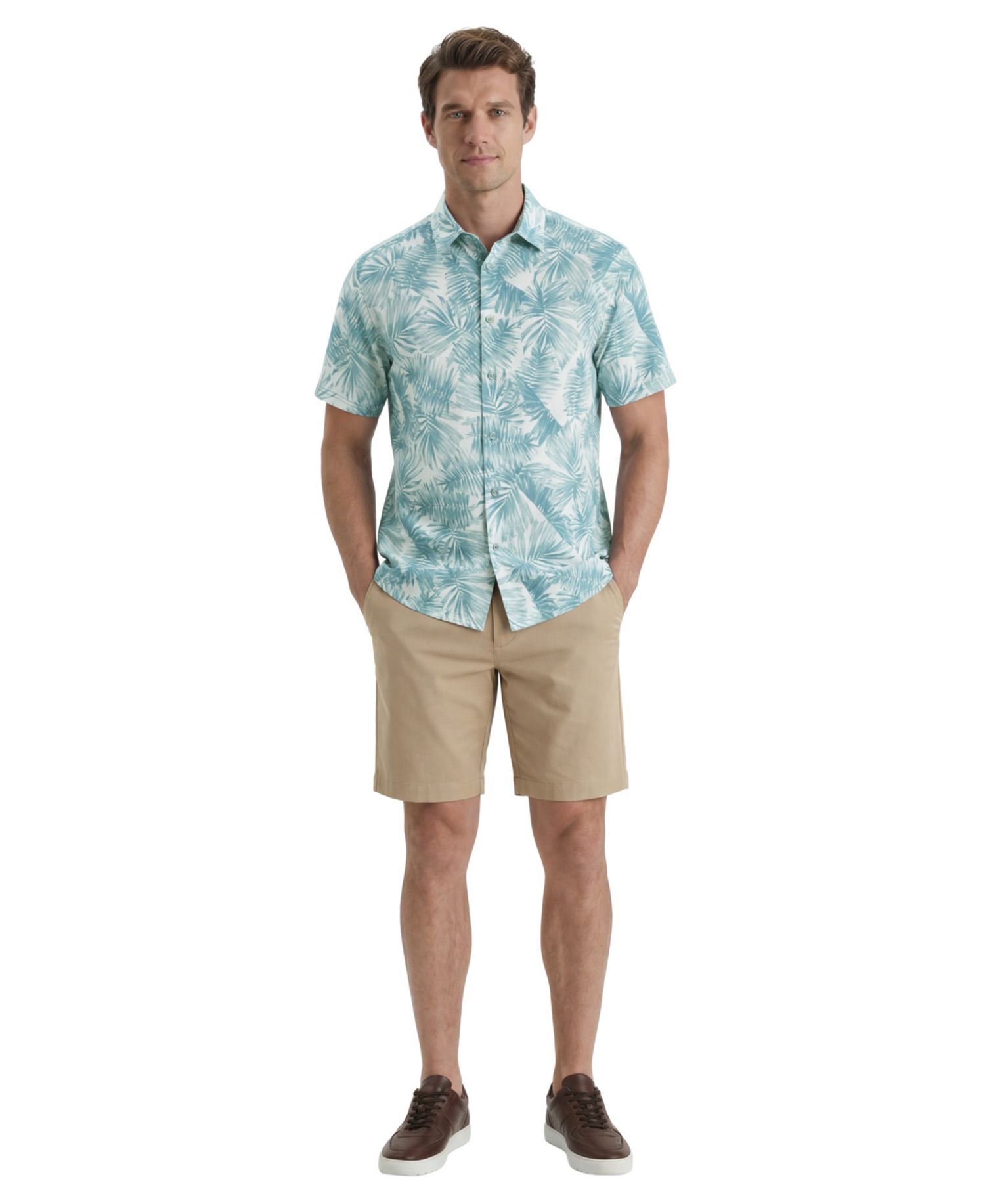 Men's Shadow Palm Print Golf Shirt