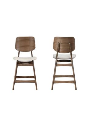 Oscar Wood Counter Dining Chairs (Set of 2)