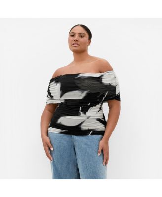 Women's Dana Blur Print Mesh Top