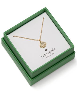 Cubic Zirconia Boxed Pave Mini Pendant Necklace