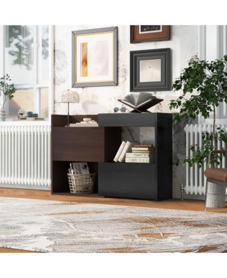 32.5-58.8in Extendable Rotating Storage Cabinet Buffet Sideboard