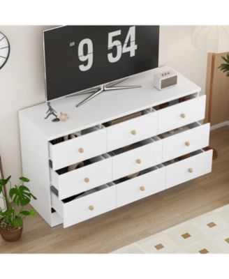 Elegant Dresser With 9 Drawers