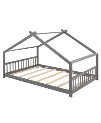 Full Size House Bed Wood Bed