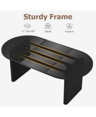 Dining Table for 4-6 People, Circle Kitchen Table with Cross Base, Farmhouse Wood Dinner Table for Apartment, Walnut Brown