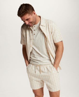 Men's Floral Jacquard Shorts