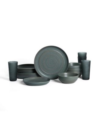 Elio 16-Pc. Dinnerware & Glassware Set, Service For 4