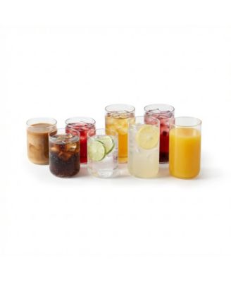 Stone Lain Celina Borosilicate Glasses, Set of 8 - Clear, 8 Pieces