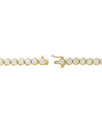 IGI Certified Diamond Tennis Bracelet (10 ct. t.w.) in  14k Yellow Gold