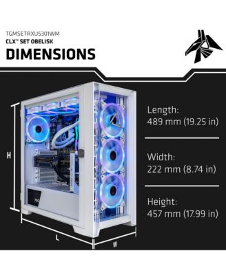 SET Liquid Cooled Gaming Desktop Computer, AMD Ryzen 9 9900X 4.4GHz, 32GB RAM, 2TB SSD, AMD Radeon RX 9070 XT 16GB, Windows 11 Home, White