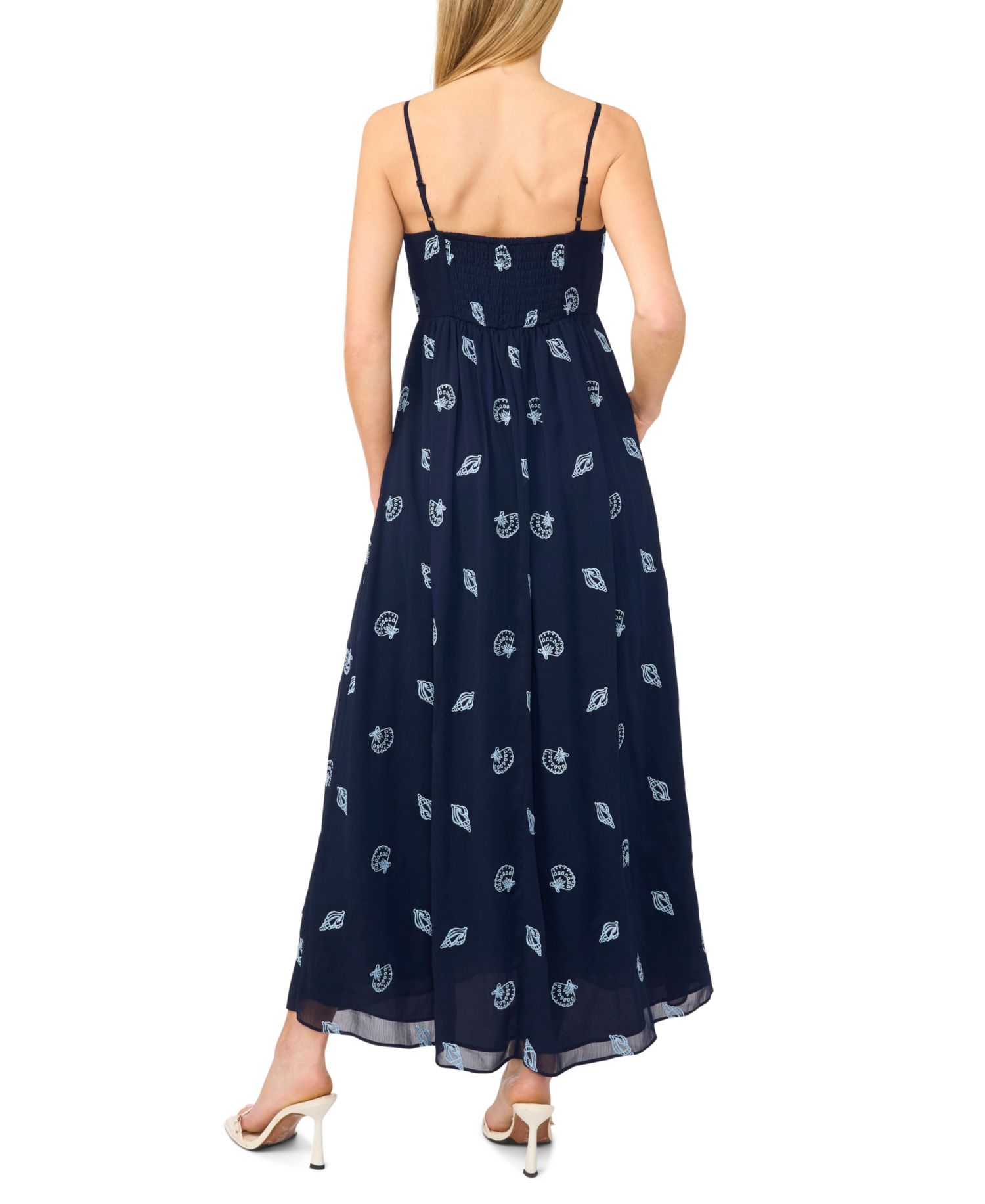 Women's Sleeveless Square Neck Midi Dress