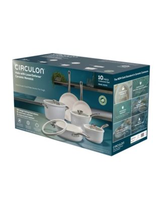 LaserDefense Ceramic Nonstick 10-Pc. Cookware Set