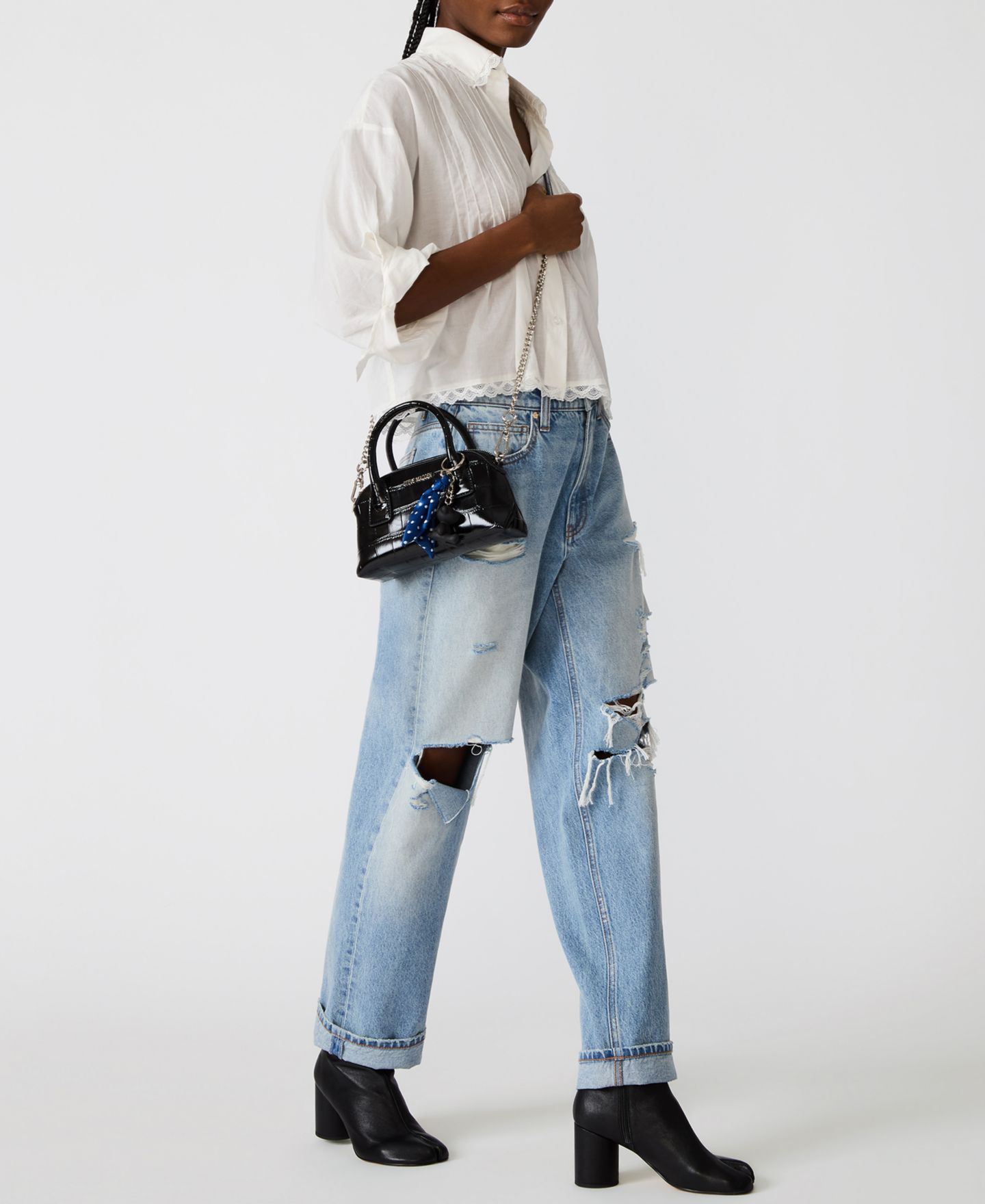 Женская сумка Steve Madden Bmelodie Small East/ West Bag With Scarf, цвет: Чёрный — фото 4