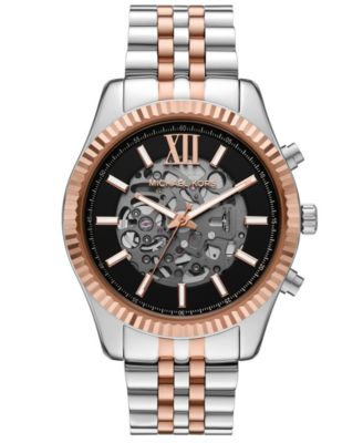 Men's Lexington Automatic Three-Hand Two-Tone Stainless Steel Watch 45mm