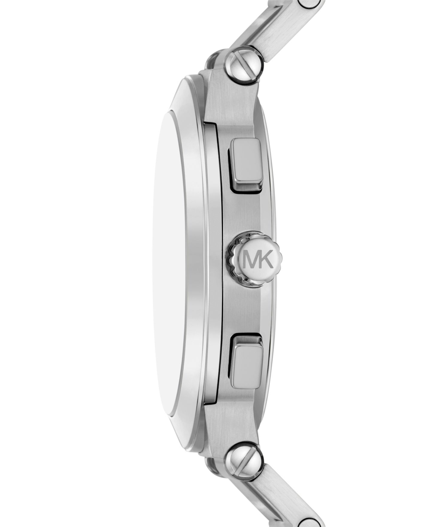 Мужские часы Michael Kors Billie, кварцевый хронограф, сталь, 44 мм, Silver — фото 2