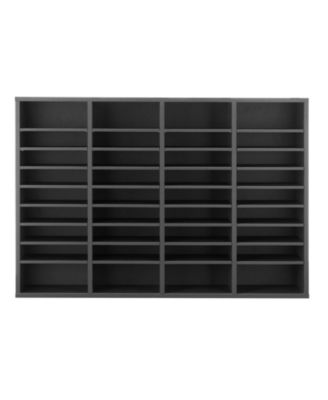 36 Compartment Wooden Literature Organizer Mailbox for Office and Home Storage