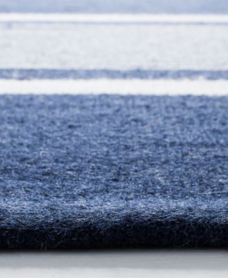 Hanover Stripe LRL2461A Navy Outdoor Area Rug Collection