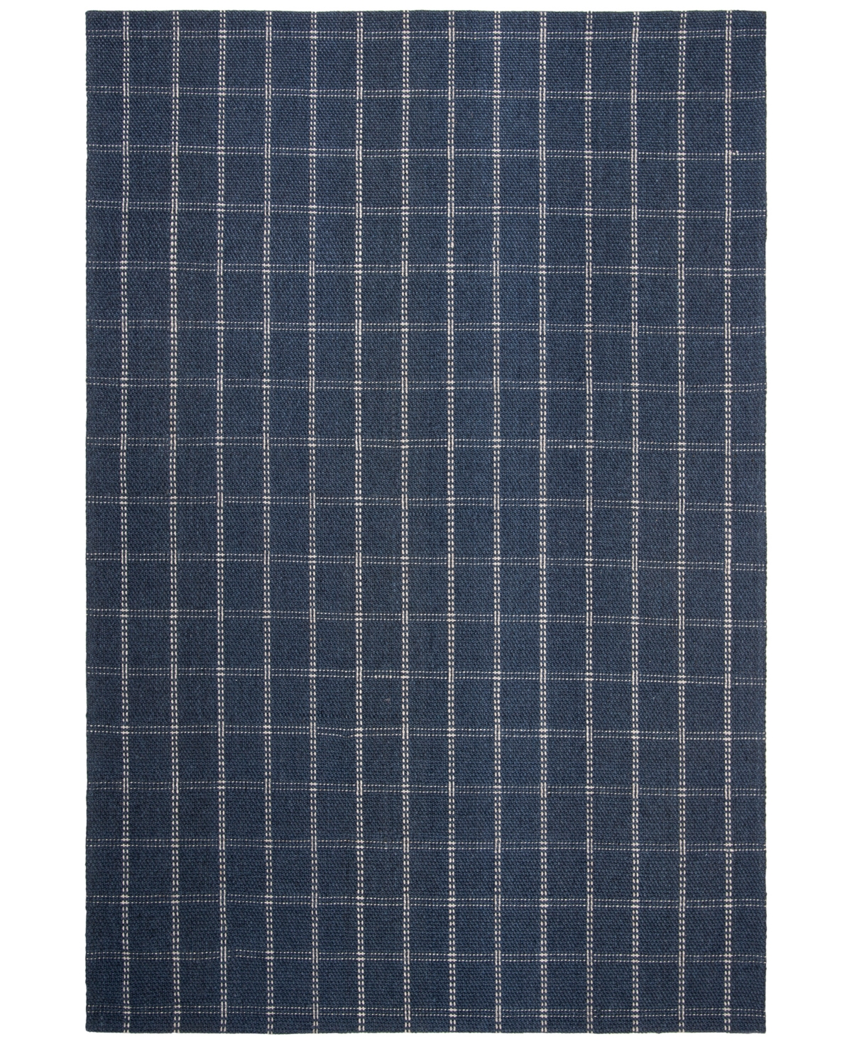 Lauren Ralph Lauren Tamworth Check LRL6450D Navy 5' X 8' Area Rug