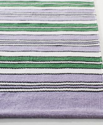 Leopold Stripe LRL2462G Lilac Outdoor Area Rug Collection