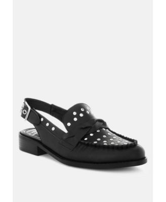Rag and Co Womens Remykin Braided Penny Strap Loafers