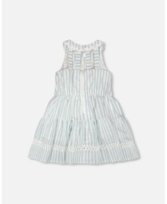 Little Girls Multi-Tiered Dress Stripes
