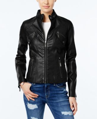 macy ladies leather coats