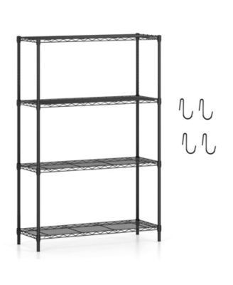 4-Tier Metal Storage Shelving Unit with V-Shaped Wire Rack and 1000 LBS Capacity