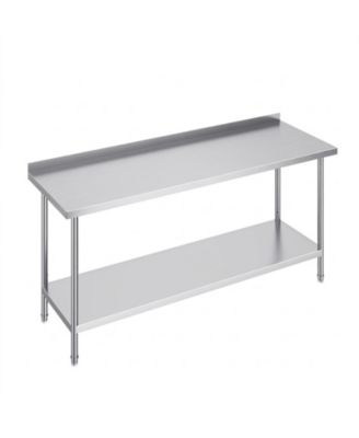 Stainless Steel Heavy Duty Prep Work Table 24 x 72 x 36 in for Kitchen