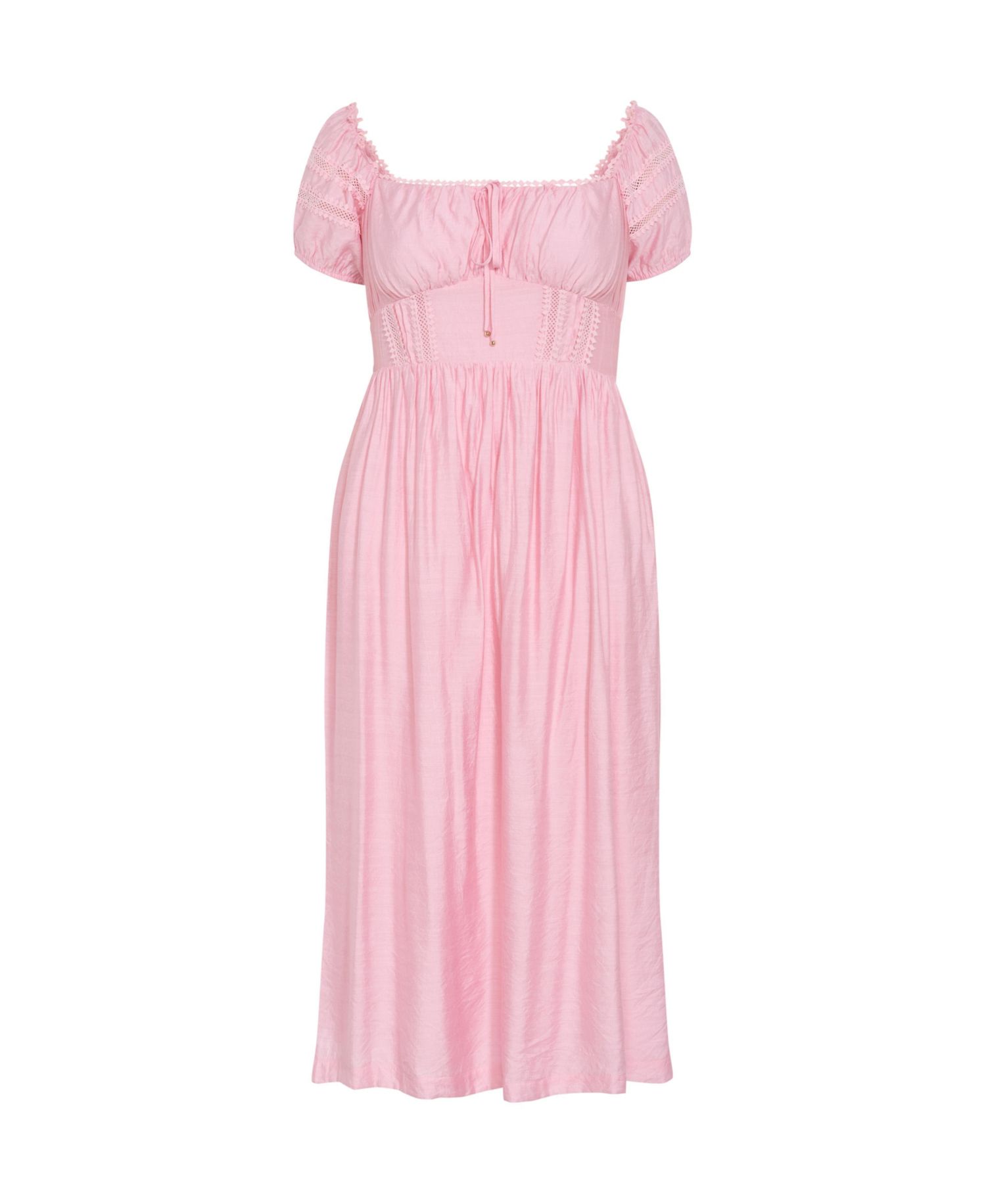 Women's Ariella Crochet Trim Midi Dress