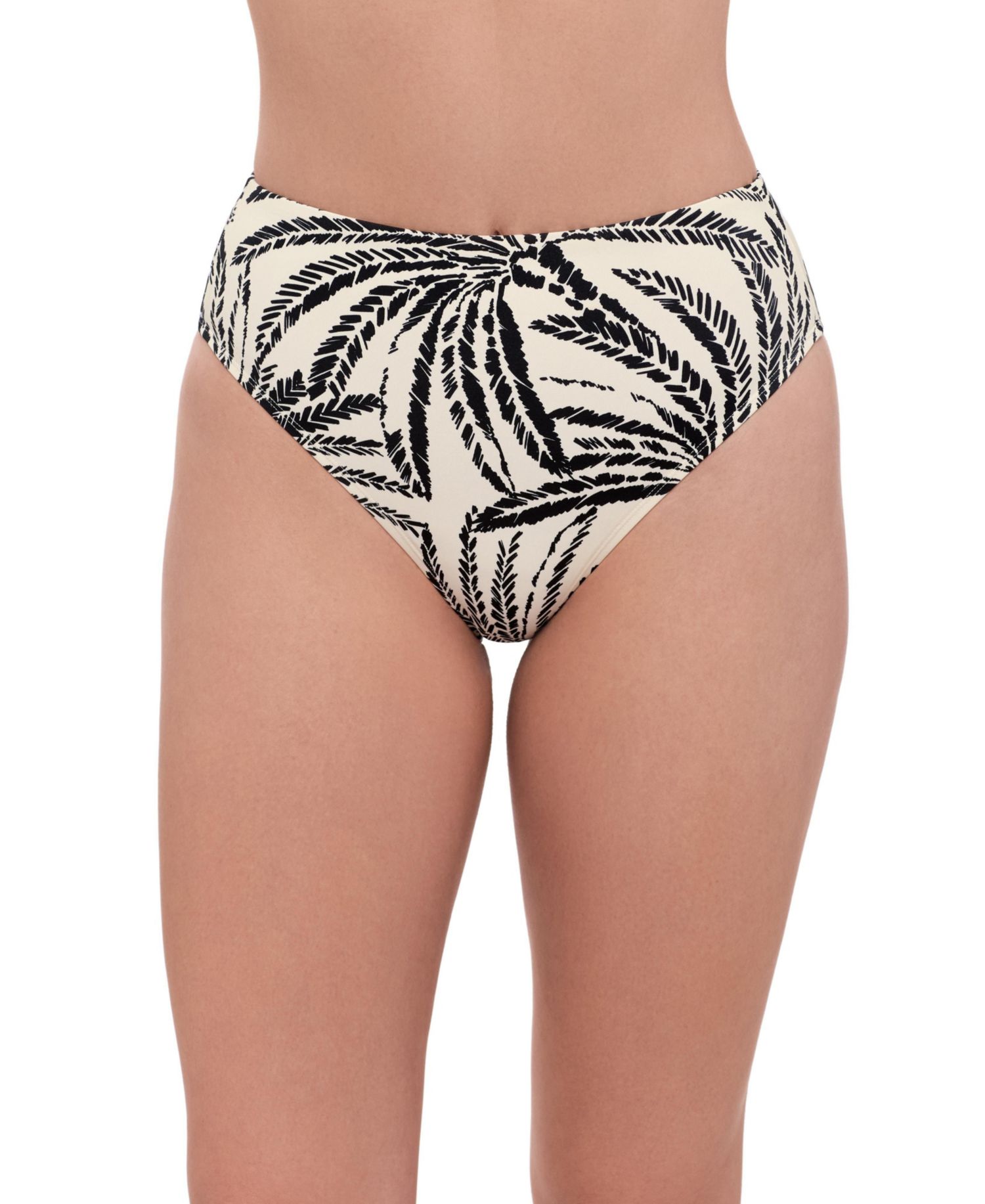 Women's Smoothing and Sculpting High Leg High Rise Swimsuit Bikini Bottoms