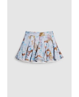 Women's Mini pleated floral skirt