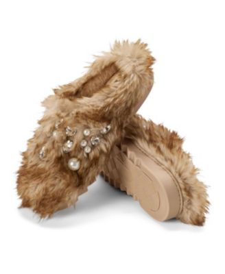 Women's Annabelle Pile Clog Slipper with Embellishment