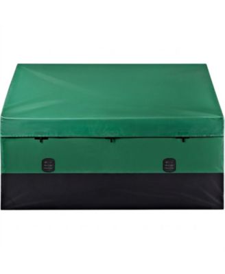 150 Gallon Waterproof PE Tarpaulin Outdoor Storage Box for Garden and Poolside