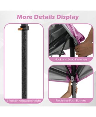 10x10 ft Outdoor Pop-Up Canopy Tent with Carry Bag & Stakes