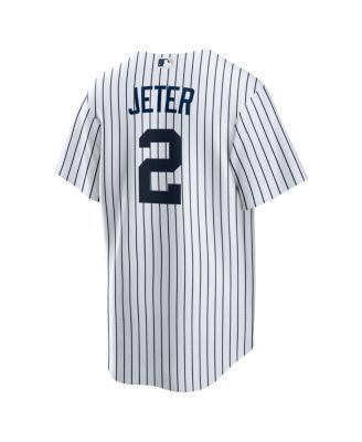 Men's Derek Jeter White New York Yankees Home Retired Player Replica Jersey