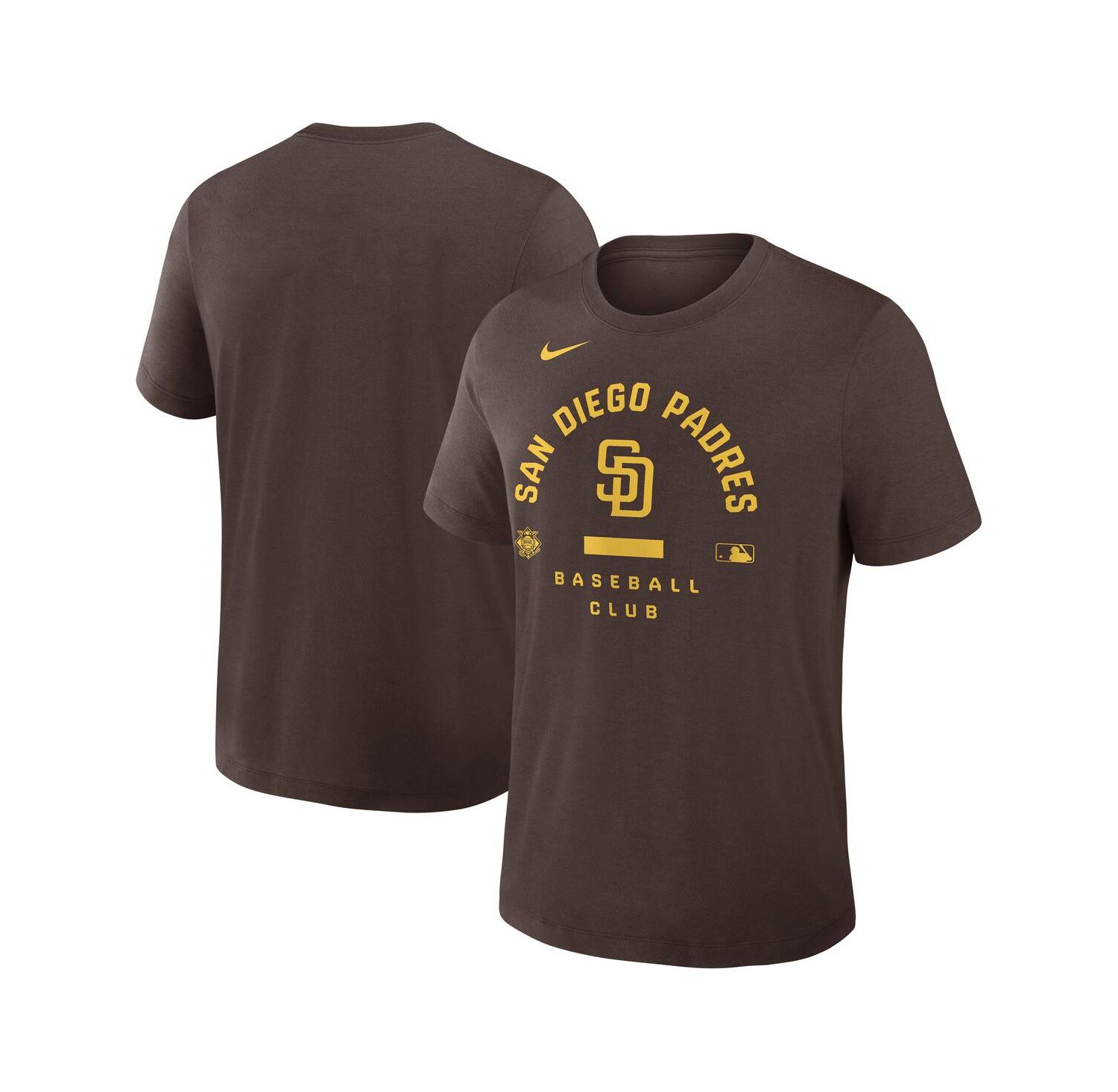 Men's Brown San Diego Padres Authentic Collection Early Work Tri-Blend Dri-FIT T-Shirt