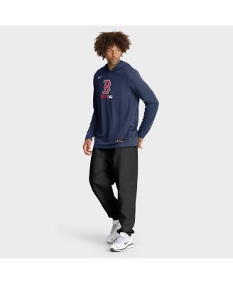 Men's Navy Boston Red Sox Authentic Collection Dri-FIT Long Sleeve Hoodie