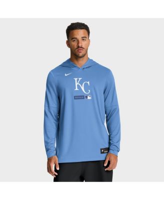 Men's Light Blue Kansas City Royals Authentic Collection Dri-FIT Long Sleeve Hoodie