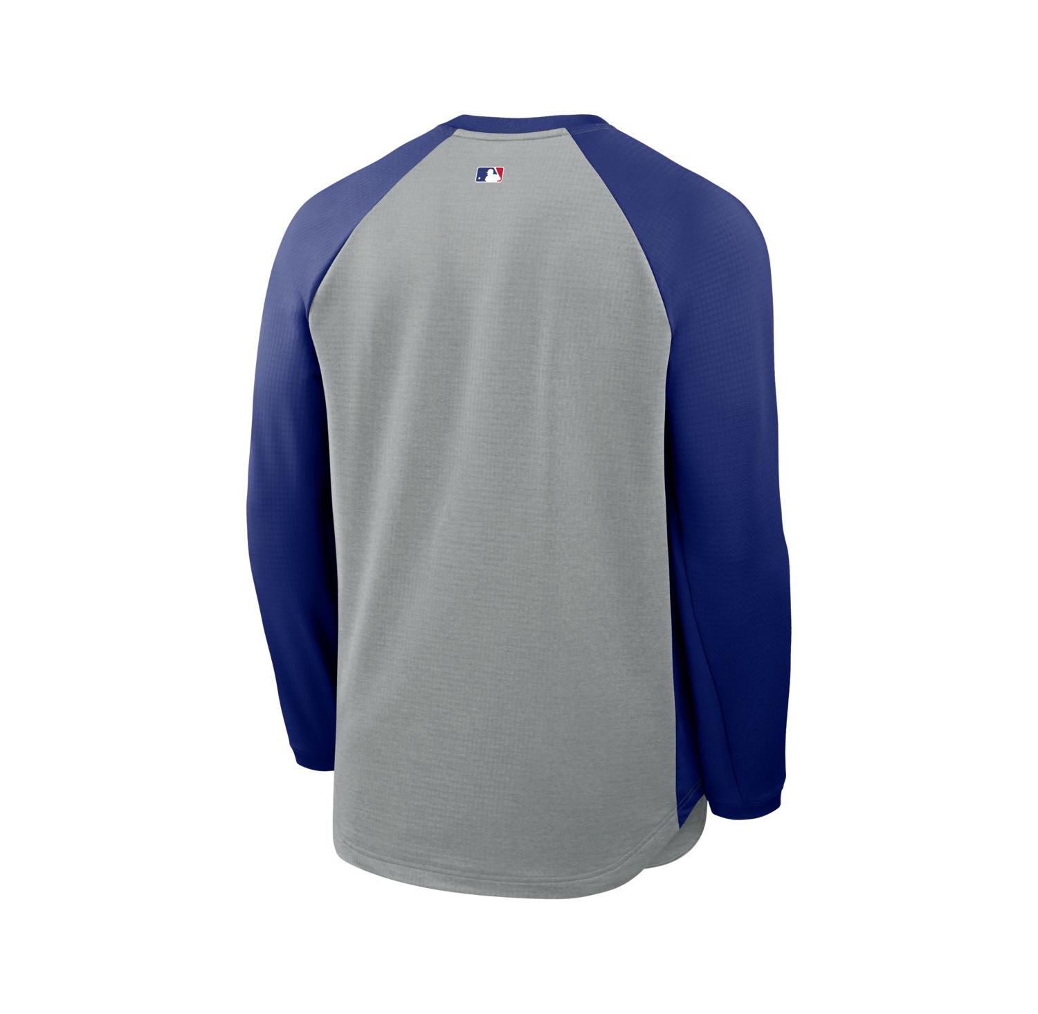 Men's Heather Charcoal Los Angeles Dodgers Authentic Collection Raglan Dri-FIT Sweatshirt