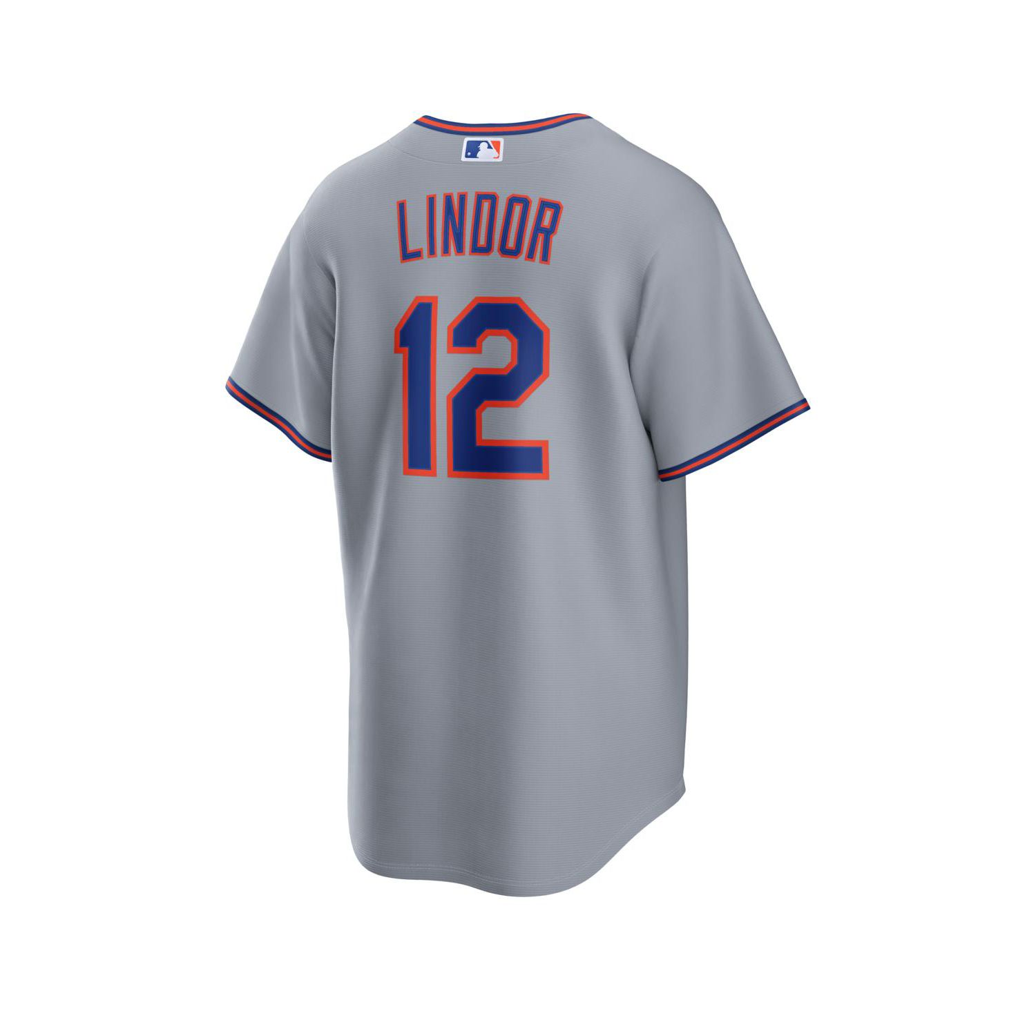 Men's Francisco Lindor Gray New York Mets Road Replica Jersey