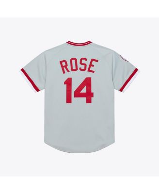 Men's Pete Rose Gray Cincinnati Reds 1976 Authentic Jersey