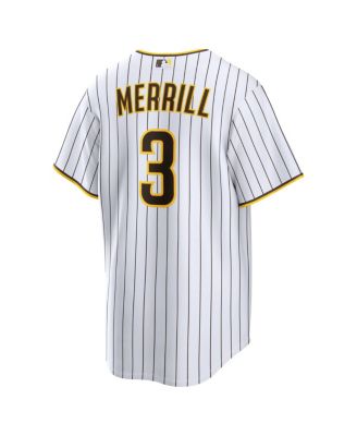 Men's Jackson Merrill White San Diego Padres Home Replica Player Jersey