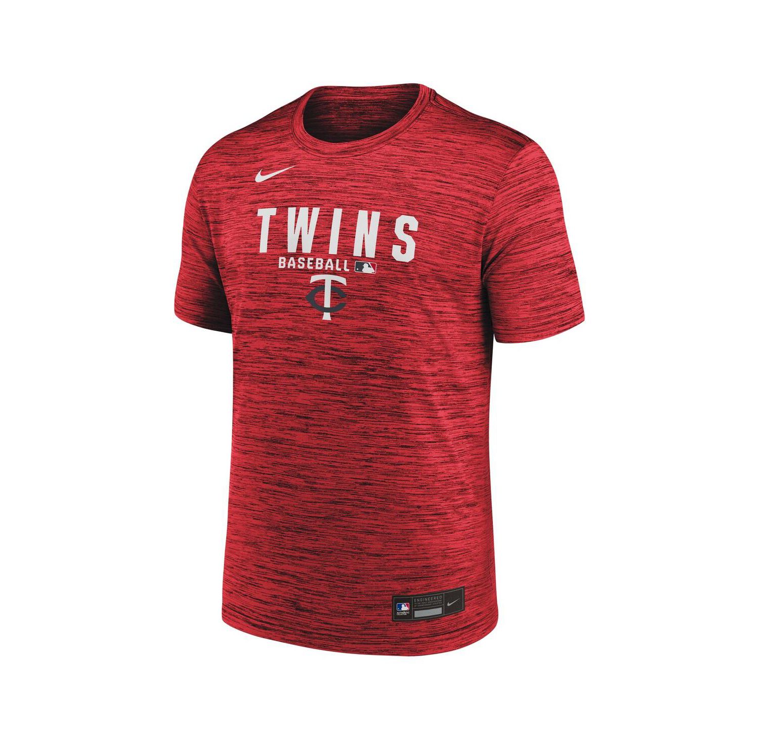 Men's Red Minnesota Twins Authentic Collection Velocity Dri-FIT T-Shirt