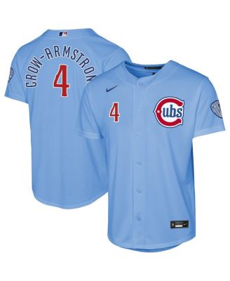 Big Boys and Girls Pete Crow-Armstrong Light Blue Chicago Cubs Alternate 2 Stadium Jersey