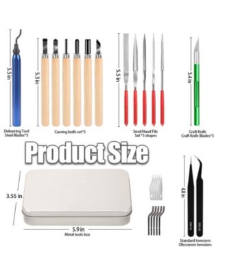 25pcs Deburring Tool Craft Hand File Carving Sanding Modeling Scraping 3D Printing Kit