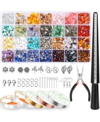 1660pcs Crystal Beads Ring Making Kit for Adults Women DIY Jewelry Supplies 28 Colors