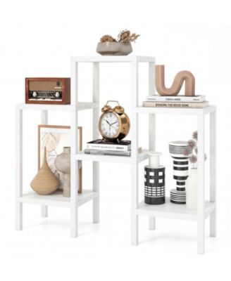 6-Tier Modular Plastic Storage Shelves for Living Room, Kitchen and Bathroom